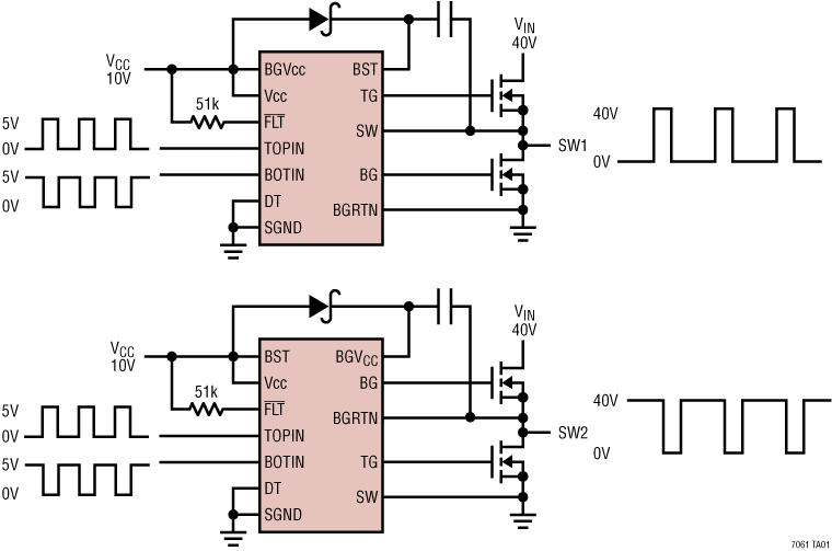LTC7061 Application Circuit