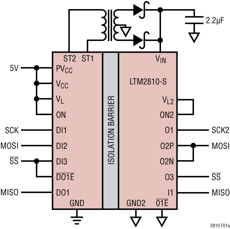 LTM2810 Application Circuit