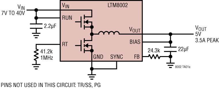 LTM8002 Application Circuit
