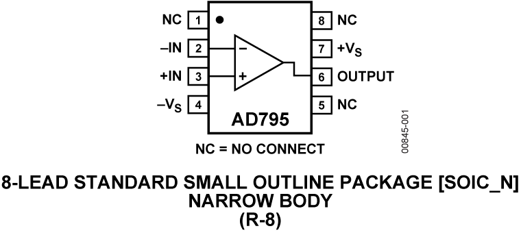 AD795 Pin Configuration