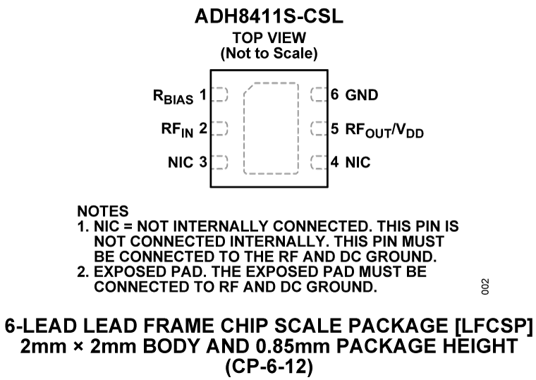 ADH8411S-CSL Pin Configuration