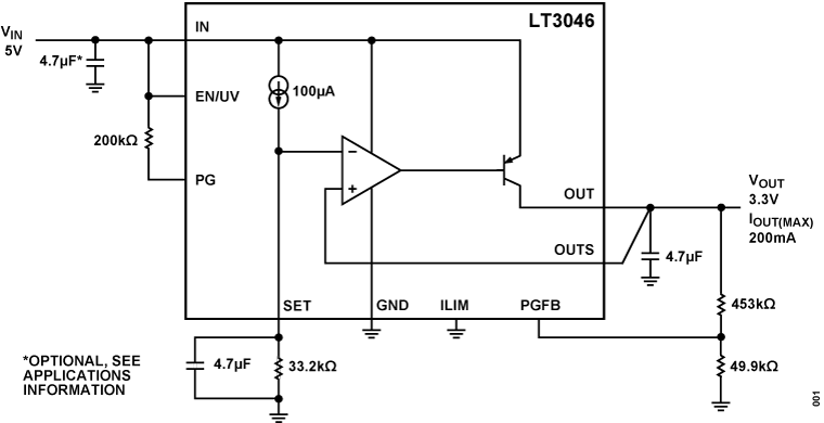 LT3046 Typical Application