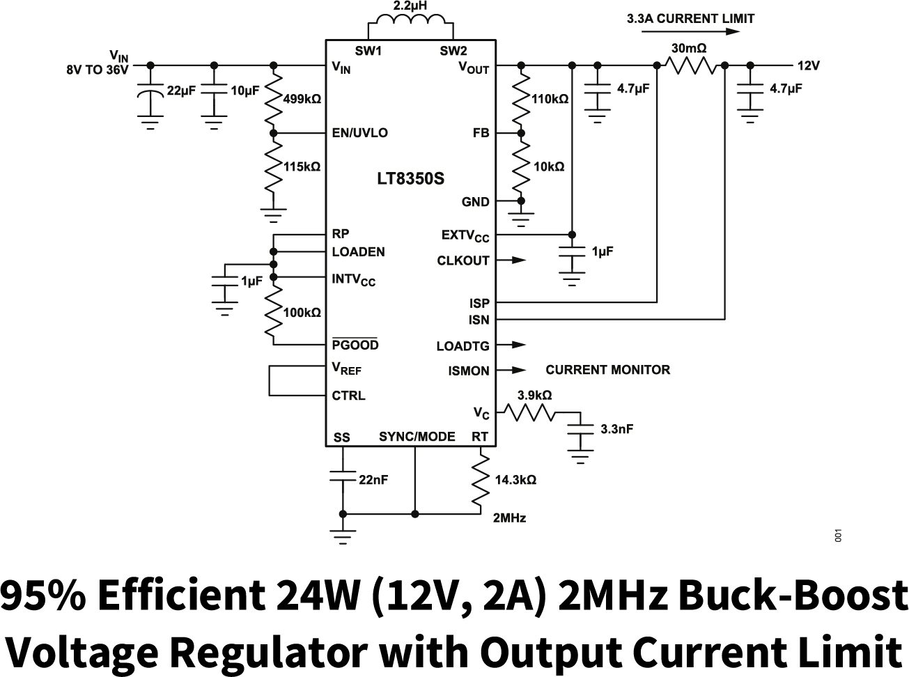 LT8350S Simplified Application Diagram