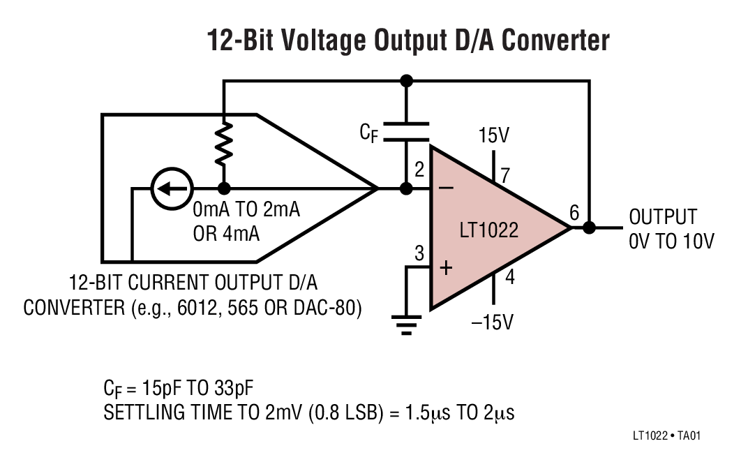 12-Bit Voltage Output D/A Converter