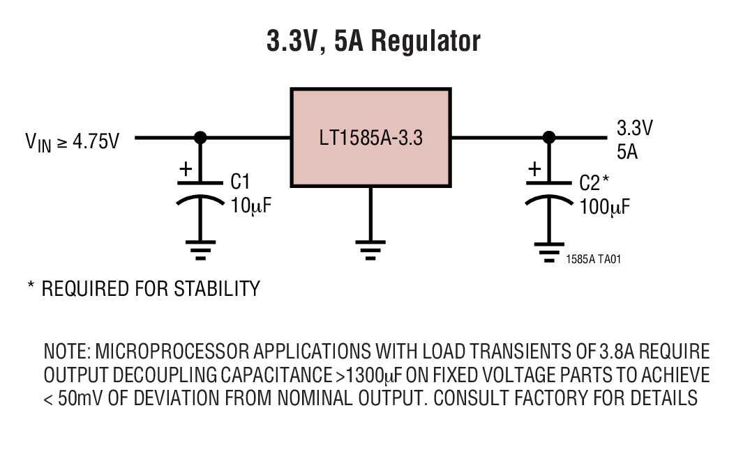 3.3V, 5A Regulator