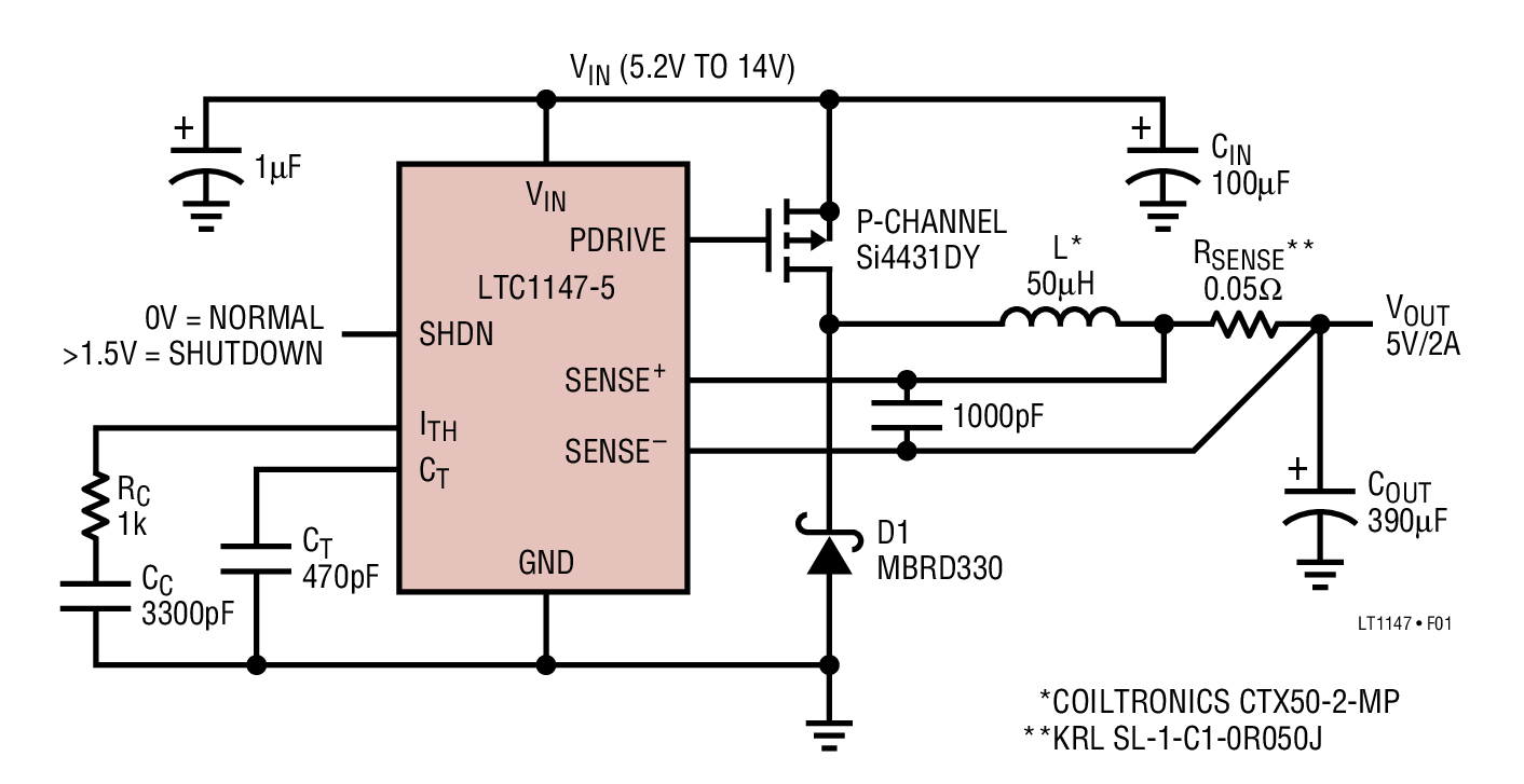 High Efficiency Step-Down Converter