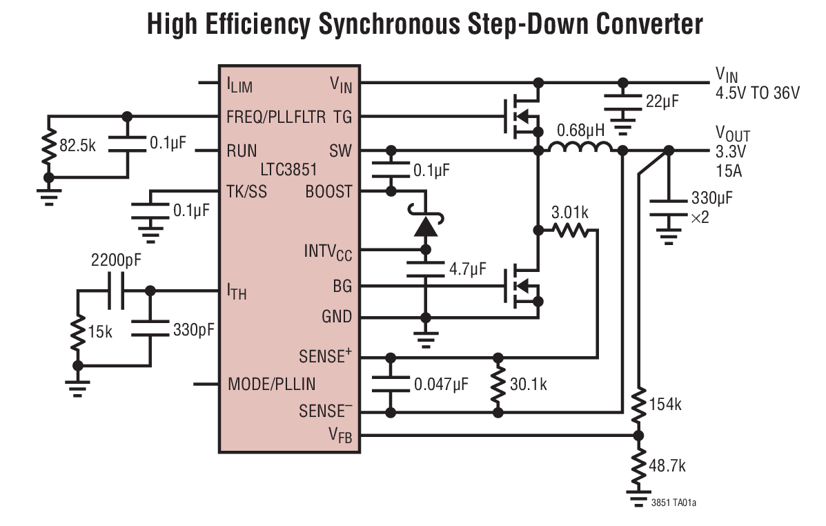 High Efﬁciency Synchronous Step-Down Converter
