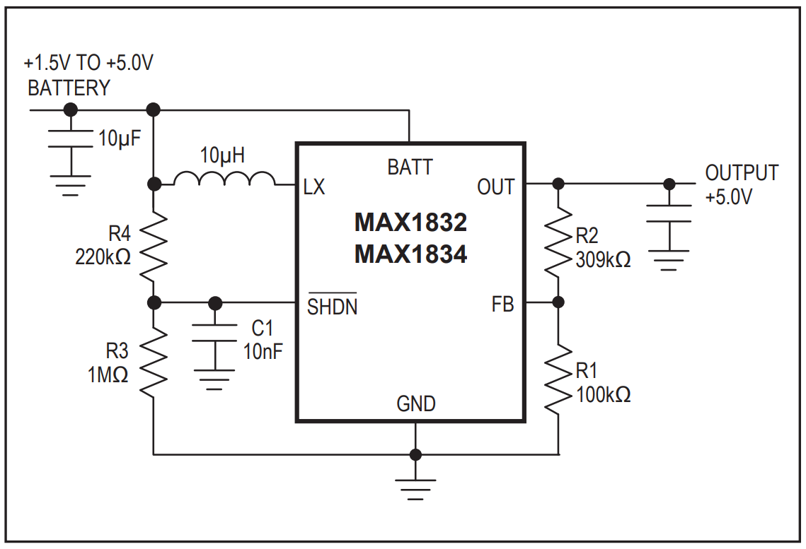MAX1832 MAX1834 typical operating circuit