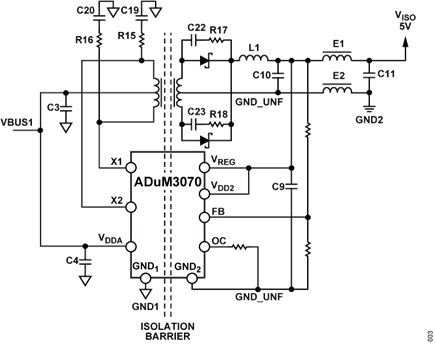 Figure 3. CN0590 External Snubbers