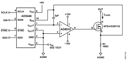Current Source Using a Current Output DAC