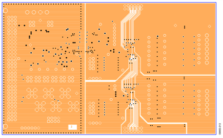Layer 2 of the EVAL-AD7280AEDZ PCB Contains the Shielded Daisy-Chain Signals