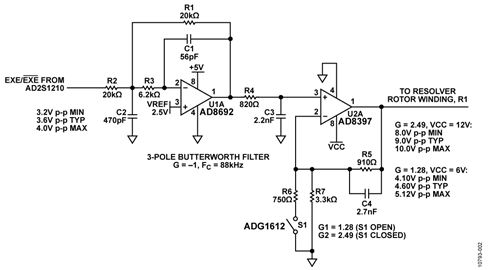 Excitation Driver and Filter Circuit