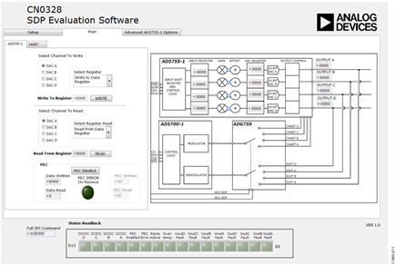Evaluation Software Main Tab