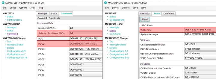Figure 28. Current SrcCap and USB-C status after a new PD power profile is established.