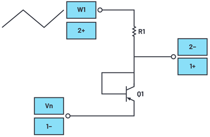 Figure 5. PNP emitter-base reverse breakdown configuration.