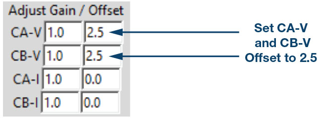 Adjust Gain / Offset
