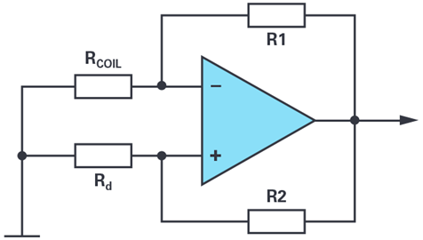 Figure 6. Basic architecture of a negative impedance converter using an op amp.
