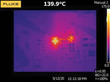 Figure 12. Competitor 1 thermal image. Figure 12. Competitor 1 thermal image.