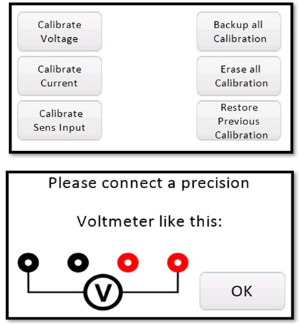 Figure 6. The MAXREFDES183# calibration menu.
