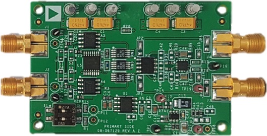 Figure 3. A discrete wide bandwidth PGIA evaluation board. Figure 3. A discrete wide bandwidth PGIA evaluation board.