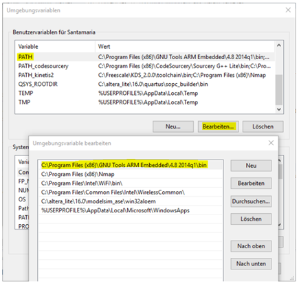 Figure 4. Add folder to PATH variable.