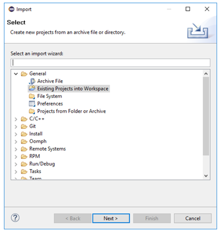 Figure 5. Import TMC-API.