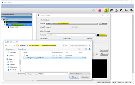 Figure 8. TMCL-IDE Browse image file.