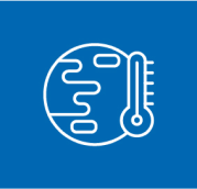 Cloud and thermometer climate change icon