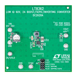 DC2628A Evaluation Board - Top View