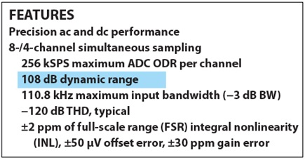 Front page of one of ADI’s precision ADC data sheets