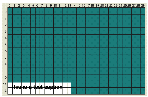 Figure 7. The color of a pixel can be altered by using Excel to change the character memory.