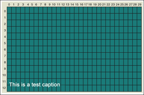 Figure 9. Illustration of how the altered pixel colors appear in Excel.