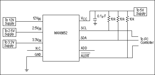 Figure 1. Circuit of Example 1. All input voltages are at the nominal values.