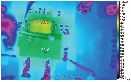 Figure 5. Thermal image of LTC7050.