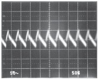 Figure 6. Typical Output Ripple Using 1nF Feedforward Capacitor Figure 6. Typical Output Ripple Using 1nF Feedforward Capacitor