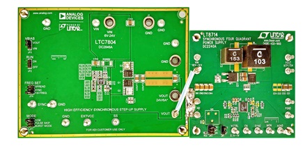 Photo of the test fixture produced by soldering together
