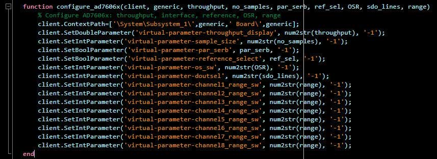 図9 入力パラメータを使用するためのMATLAB関数の編集。