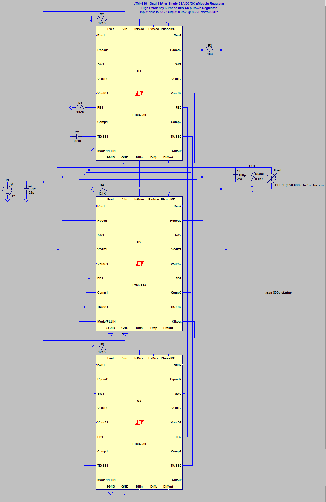 High Efficiency 6-Phase 80A Step-Down Regulator