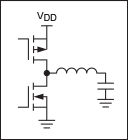 Figure 1. A CMOS switching supply output stage.