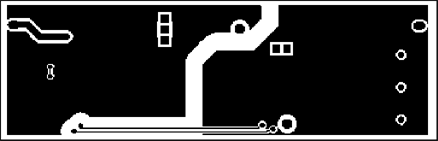 Figure 13. Bottom side copper tracks of the FWD0510 power supply.