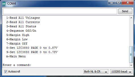 Figure 5 - Command Interface