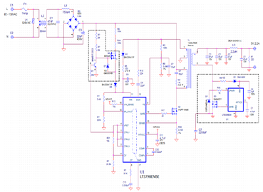 LT3798 5V, 2A Energy Star Compliant Isolated Converter