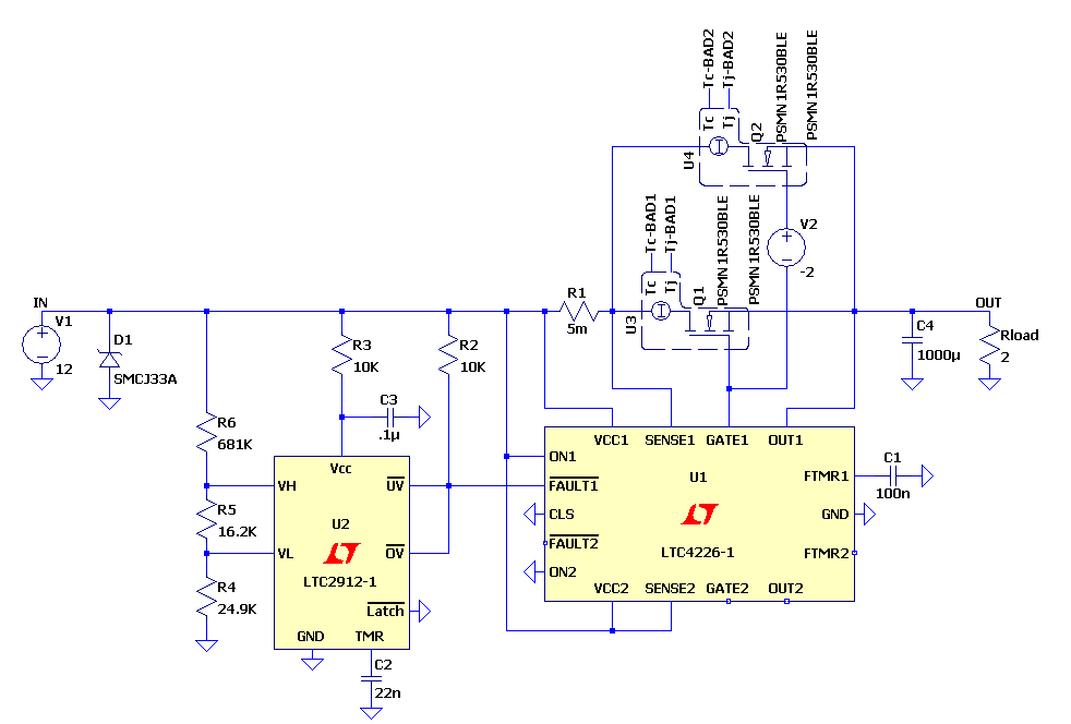 The Bad SOA: Parallel MOSFETs & Single Control Loop (9A instead of 18A)