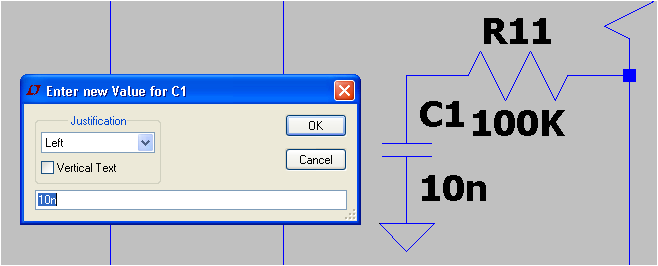 コンデンサC1の値の変更