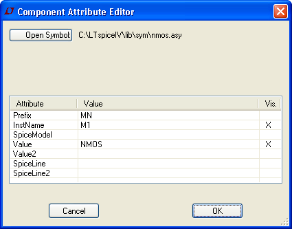 NMOS Component Attribute