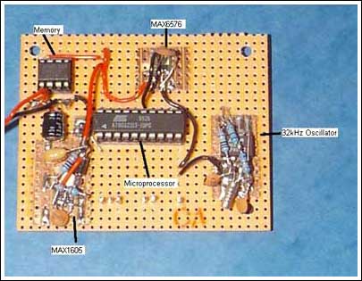 Figure 4. A tight layout of the components that constitute that data-logger board reduces the chances of encountering problems during testing and under actual operating conditions.