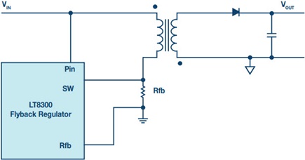 Flyback controllers without discrete feedback paths, but with regulation via the primary-side transformer winding