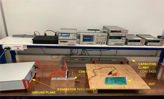 MAX11410EMCEVKIT# transient immunity EFT/Burst and surge test setup