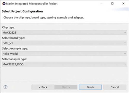 Figure 3. Project configuration.