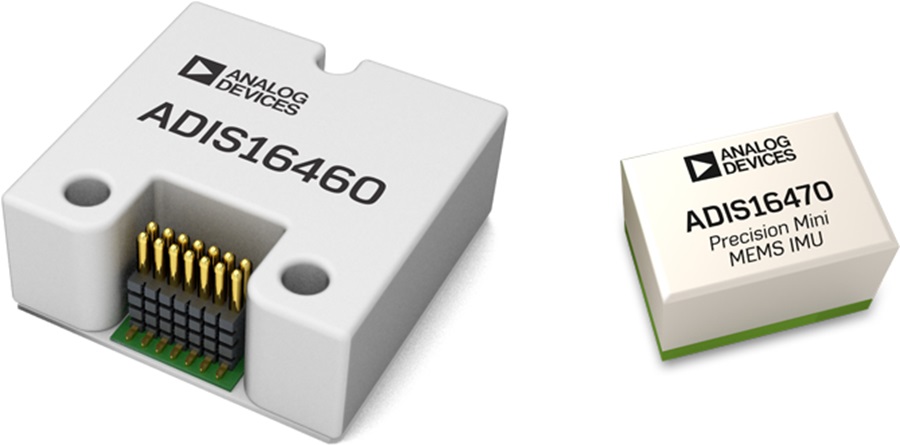 Industrial six degrees of freedom IMUs ADIS1647x and ADIS1646x, specified for precision even within complex and dynamic environments